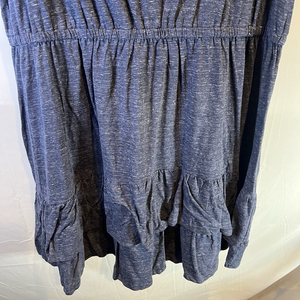 Lane‎ Bryant Size 22/24 Heather Blue Cotton Dress Sleeveless Layers Comfortable - Picture 4 of 6